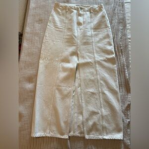 Zara beige denim maxi skirt